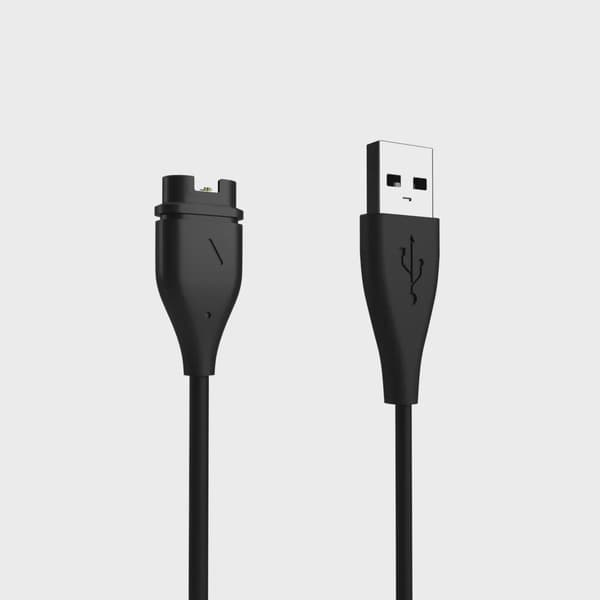 FIXED USB-A Laddningskabel för Garmin Smartwatch Svart