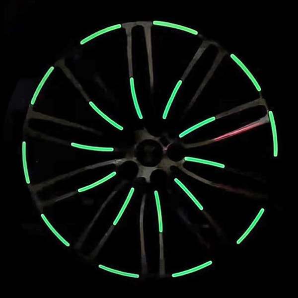 20-Pak - Selvlysende Dekaler til Bil - Glow in the Dark Multicolor