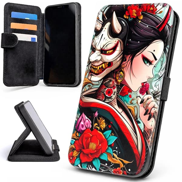 Lommebok Deksel / Mobildeksel til iPhone 7 / 8 / SE - Anime