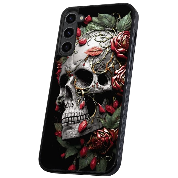 Samsung Galaxy S23 Plus - Cover/Mobilcover Skull Roses