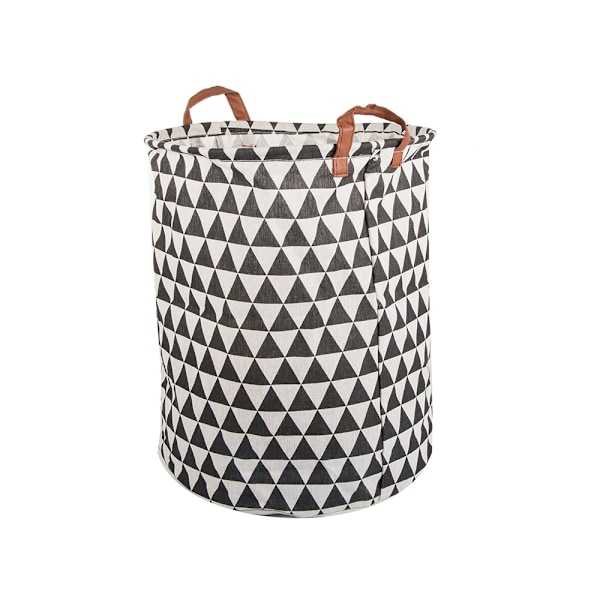 Hopfällbar Tvättkorg - 45L Svart