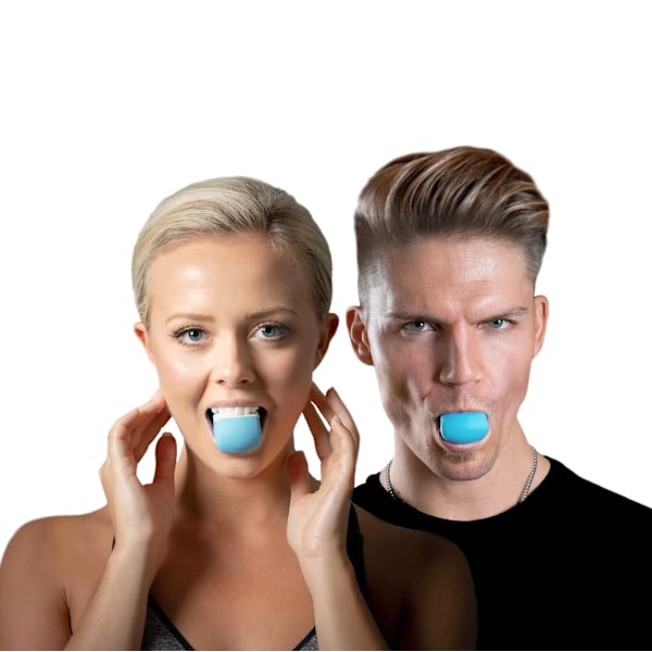 2-Pack Käktränare / Jawline Exerciser - Träning för Käkmusklerna Svart