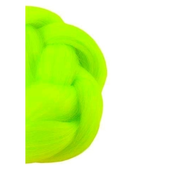 Jumbo Braid / Løshår Hårflette - 60 cm Limegrön
