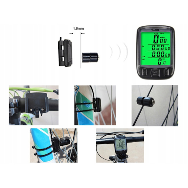 Cykeldator / Hastighetsmätare för Cykel
