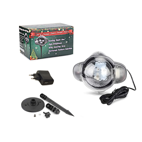 Jul Projektor - Jultema - Trädgårdslampa med LED