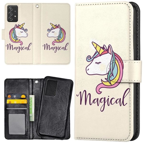 Samsung Galaxy A52/A52s 5G - Lompakkokotelo/Kuoret Maaginen Poni Multicolor