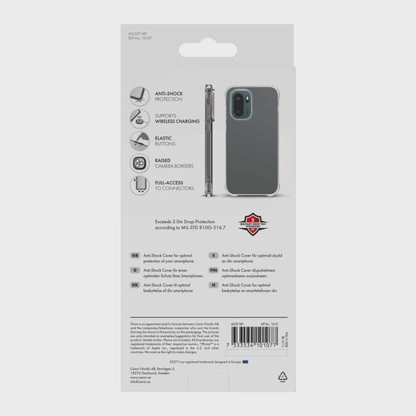 X2O Anti-Shock Skal OnePlus 15R Klar