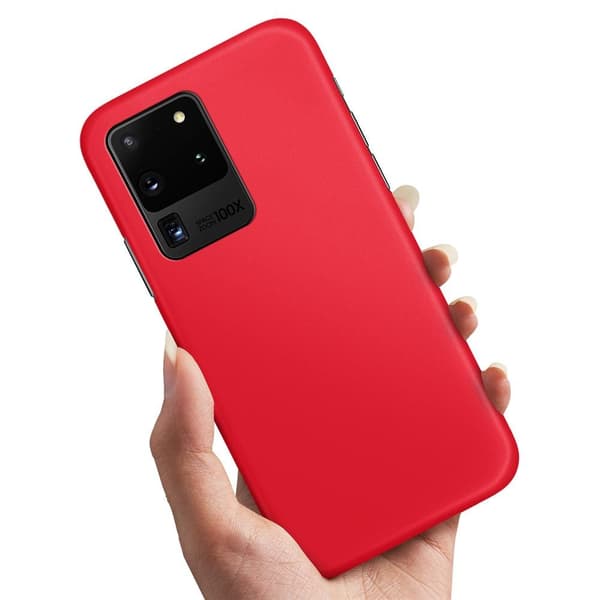 Deksel / Mobildeksel til Samsung Galaxy S20 Ultra - Rød Red