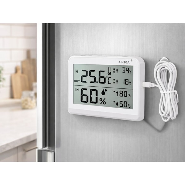 Väderstation LCD termometer hygrometer inomhus