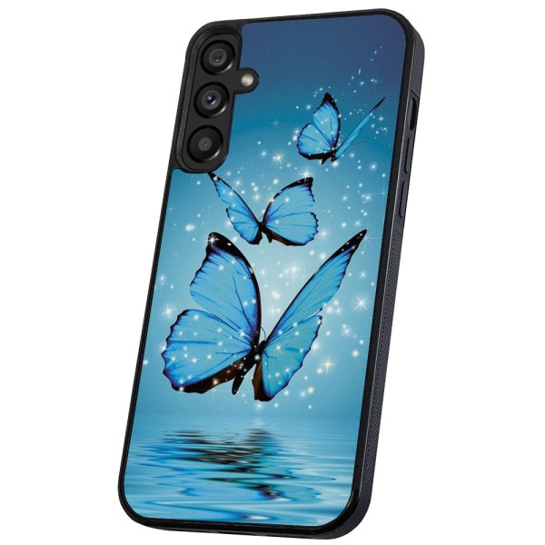Samsung Galaxy A54 - Cover/Mobilcover Glitrende Sommerfugle