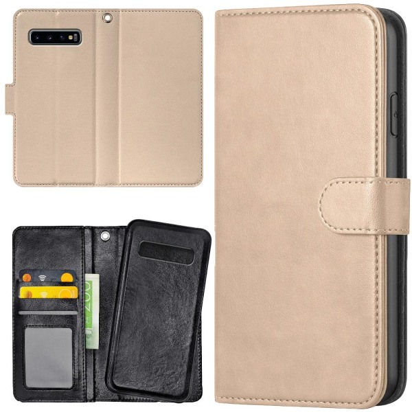 Samsung Galaxy S10 Plus - Mobilcover/Etui Cover Beige Beige