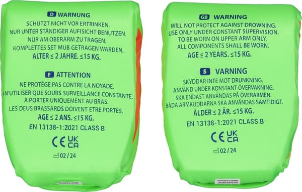 Strooem käsikellukkeet lapsille - Käsirenkaat 0-2 år Lime-Orange