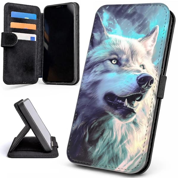 Plånboksfodral / Mobilfodral till iPhone 13 - Wolf