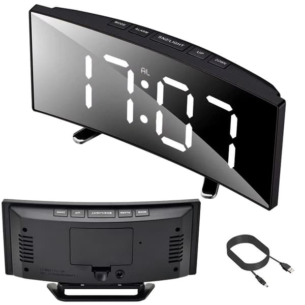 Väckarklocka - Digital med LCD & Termometer - Klocka