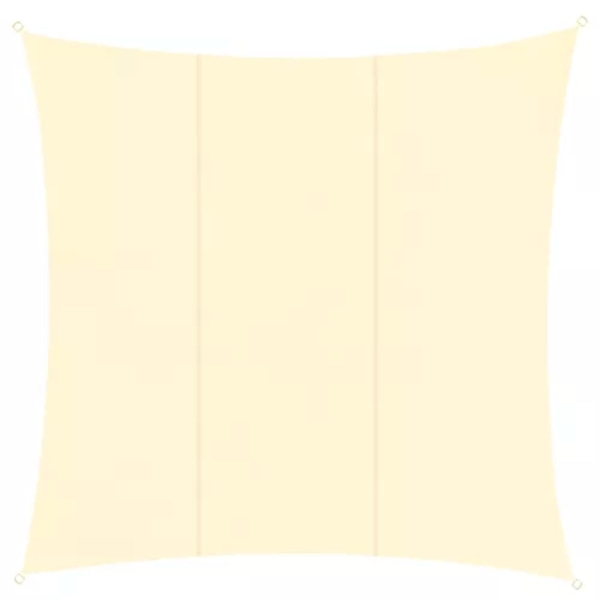 Solsegel / Segelduk - Vattentät - 3,6x3,6 m - 180g/m2 Beige