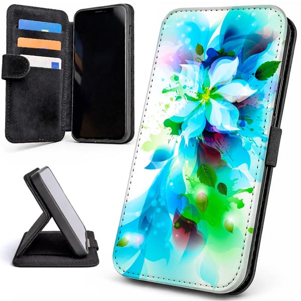 Plånboksfodral / Mobilfodral till iPhone 15 - Blomma