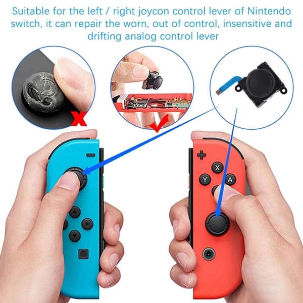 Reparationssats 25-delar – Kompatibel med Nintendo Switch multifärg