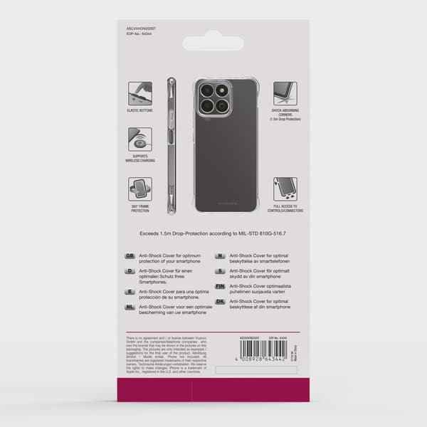 Vivanco Anti-Shock skal Honor 200 Smart Transparent