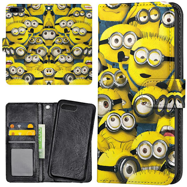 iPhone 7/8 Plus - Lommebok Deksel Minions