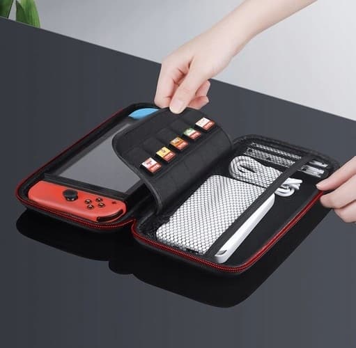 Etui til opbevaring – Case kompatibel med Nintendo Switch Black