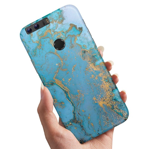 Huawei Honor 8 - Cover/Mobilcover Marmor Multicolor