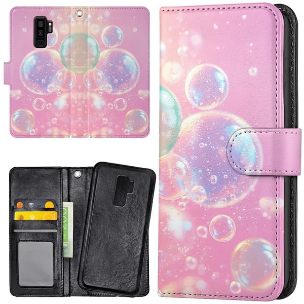 Samsung Galaxy S9 Plus - Plånboksfodral/Skal Bubbles