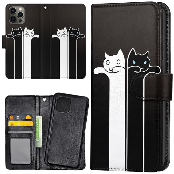 iPhone 14 Pro - Lommebok Deksel Avlange Katter