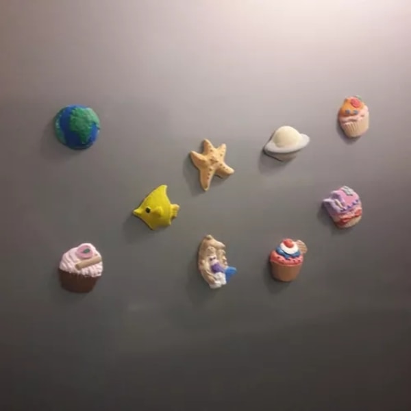 DIY Kylskåpsmagneter Cupcakes  - Måla själv