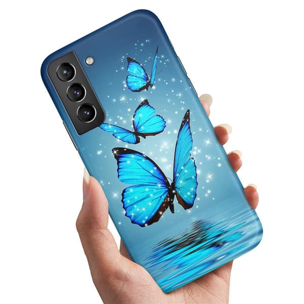Deksel / Mobildeksel til Samsung Galaxy S21 - Glitrende Sommerfugler