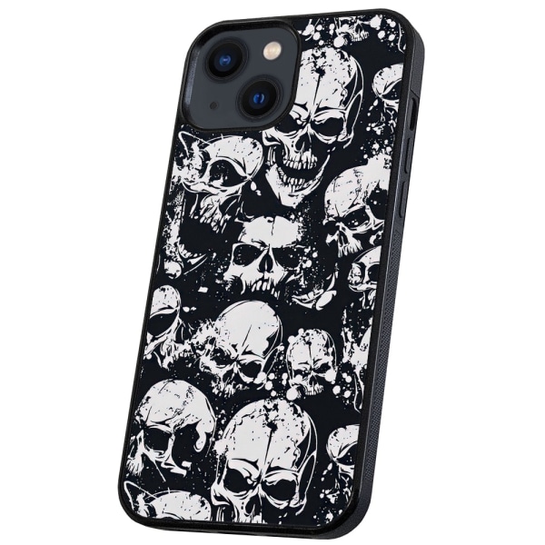 iPhone 14/15 Plus - Deksel/Mobildeksel Skulls