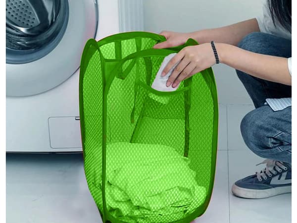 Vikbar tvättkorg för leksaker stora förvaringsbehållare handtag