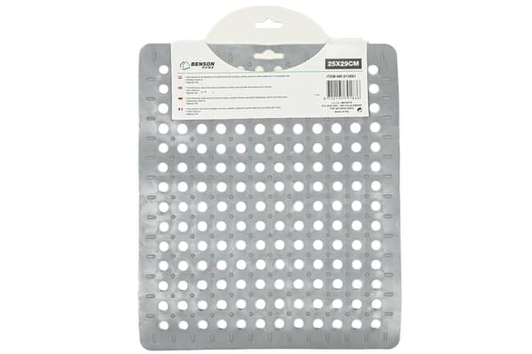 Diskunderlägg PVC fyrkant grå