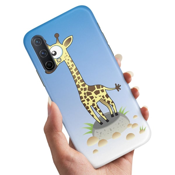 OnePlus Nord CE 5G - Deksel/Mobildeksel Tegnet Giraff Multicolor