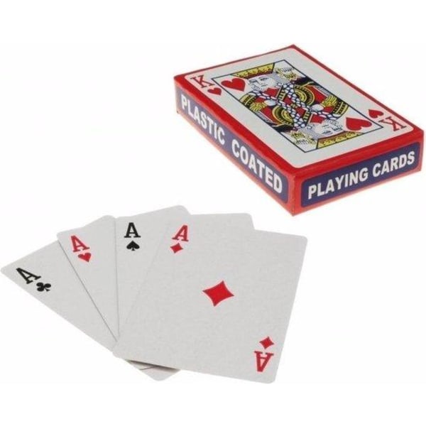 Kortlek med Plastbeläggning  / Kortspel / Spelkort - Poker multifärg