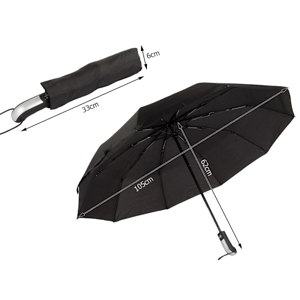 Paraply hopfällbart paraply automatisk stor xl unisex