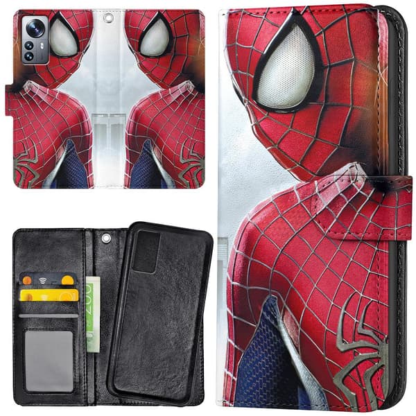 Xiaomi 12 Pro - Lommebok Deksel Spiderman