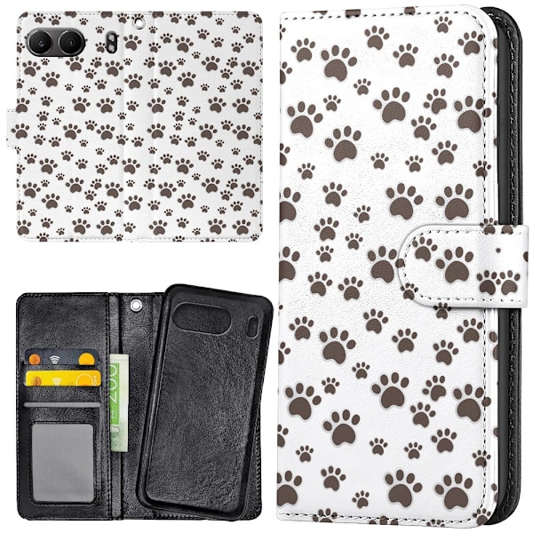 OnePlus Nord 4 - Plånboksfodral/Skal Paw Pattern