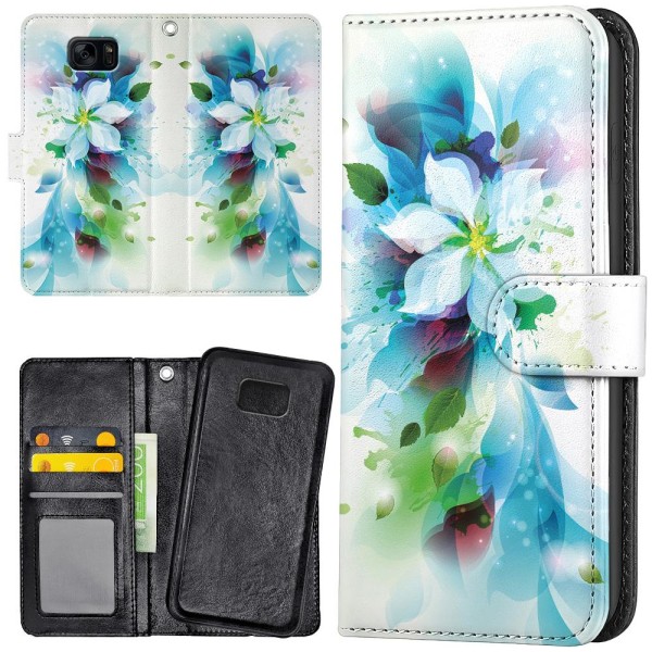 Samsung Galaxy S7 - Mobilcover/Etui Cover Blomst