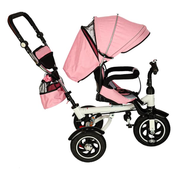 Barnvagn Trehjuling med Solskydd Pink