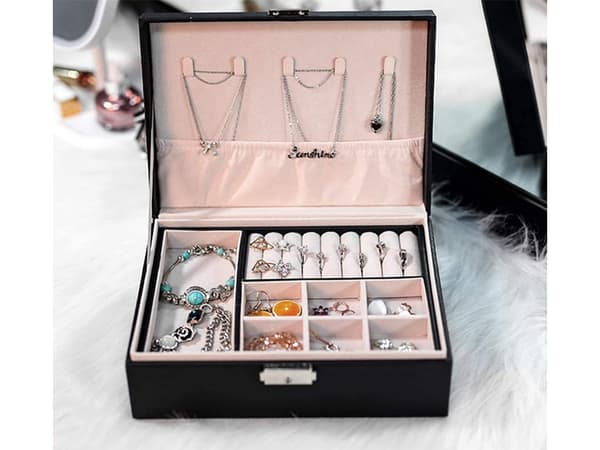 Casket organizer smyckeskrin elegant nyckellåda