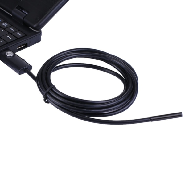 Inspektionskamera til Mobiltelefon & PC / USB Endoskop - 2m Black