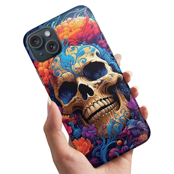 Cover / Mobilcover til iPhone 14 - Skull