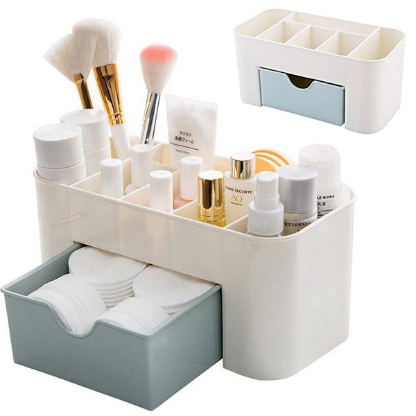 Makeuporganisator / Makeupopbevaring - Organisér din makeup White