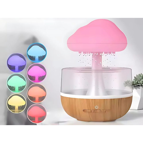 Aromdiffusor LED - Trådlös luftfuktare med molnform