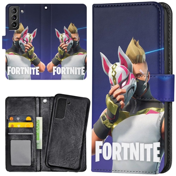 Samsung Galaxy S21 FE 5G - Lompakkokotelo/Kuoret Fortnite Multicolor