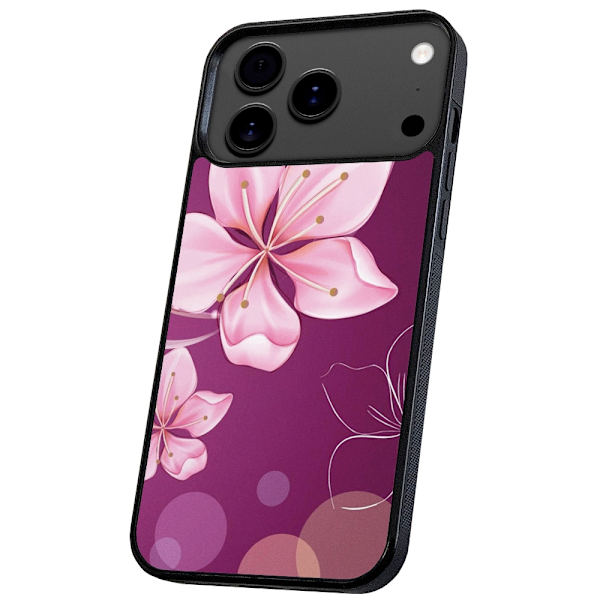 iPhone 17 Pro Max - Skal/Mobilskal Vit Blomma