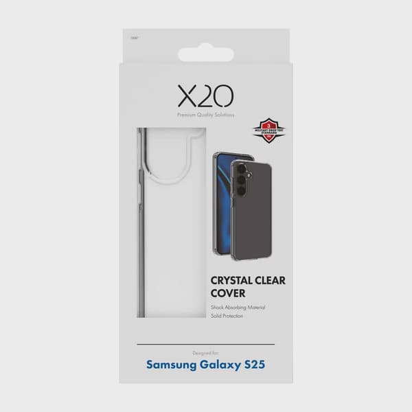 X2O Crystal Clear Skal Samsung Galaxy S25 Klar