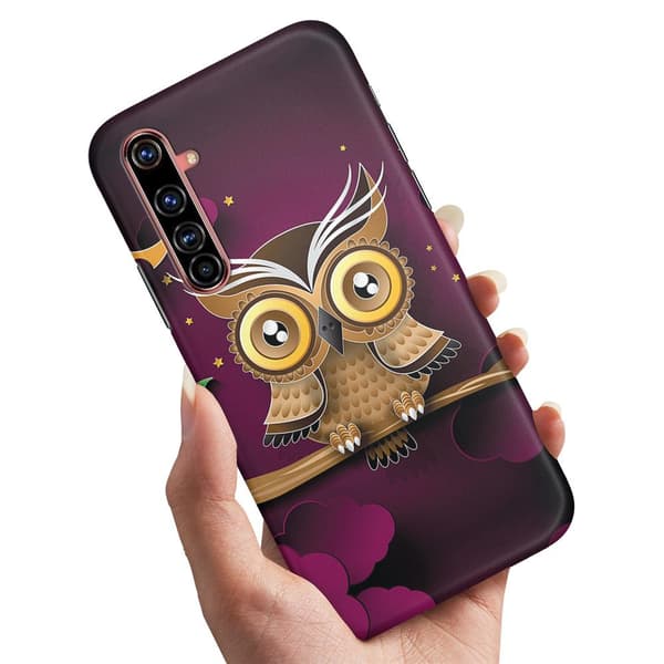Deksel / Mobildeksel til Realme X50 Pro - Lysbrun Ugle