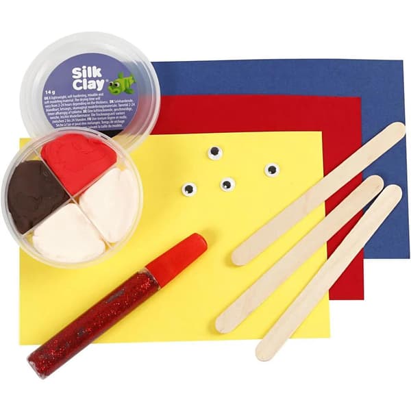 DIY Pyssel Kit - Glasspinnefigurer Multicolor