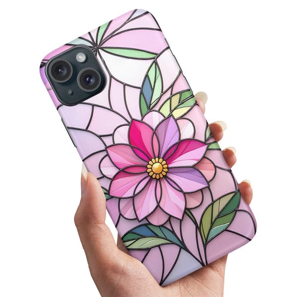 Deksel / Mobildeksel til iPhone 14 - Glass Flower